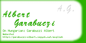 albert garabuczi business card